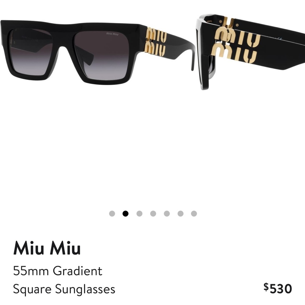 NEW Miu Miu MU 10WS Black Flat Top Sunglasses
Size: Authentic 🌸